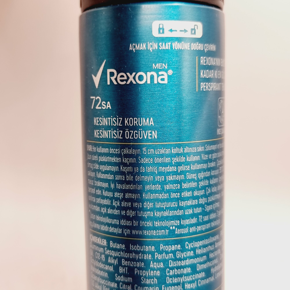 Rexona Men мужской спрей-дезодорант Champions 72 часа непрерывной превосходной защиты 150 мл  (Турция)