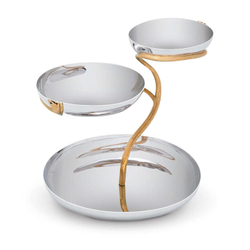 Трехуровневая чаша L'Objet Deco Leaves большая