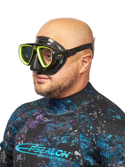 Маска Seac Sub Extreme 50 черный/желтый
