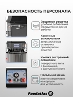 Тестомес спиральный HS-30 Foodatlas Eco 220В (графитовый)