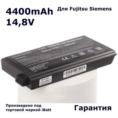 Аккумулятор iBatt 4400mAh, для Uniwill 258-4S4400-S1P1