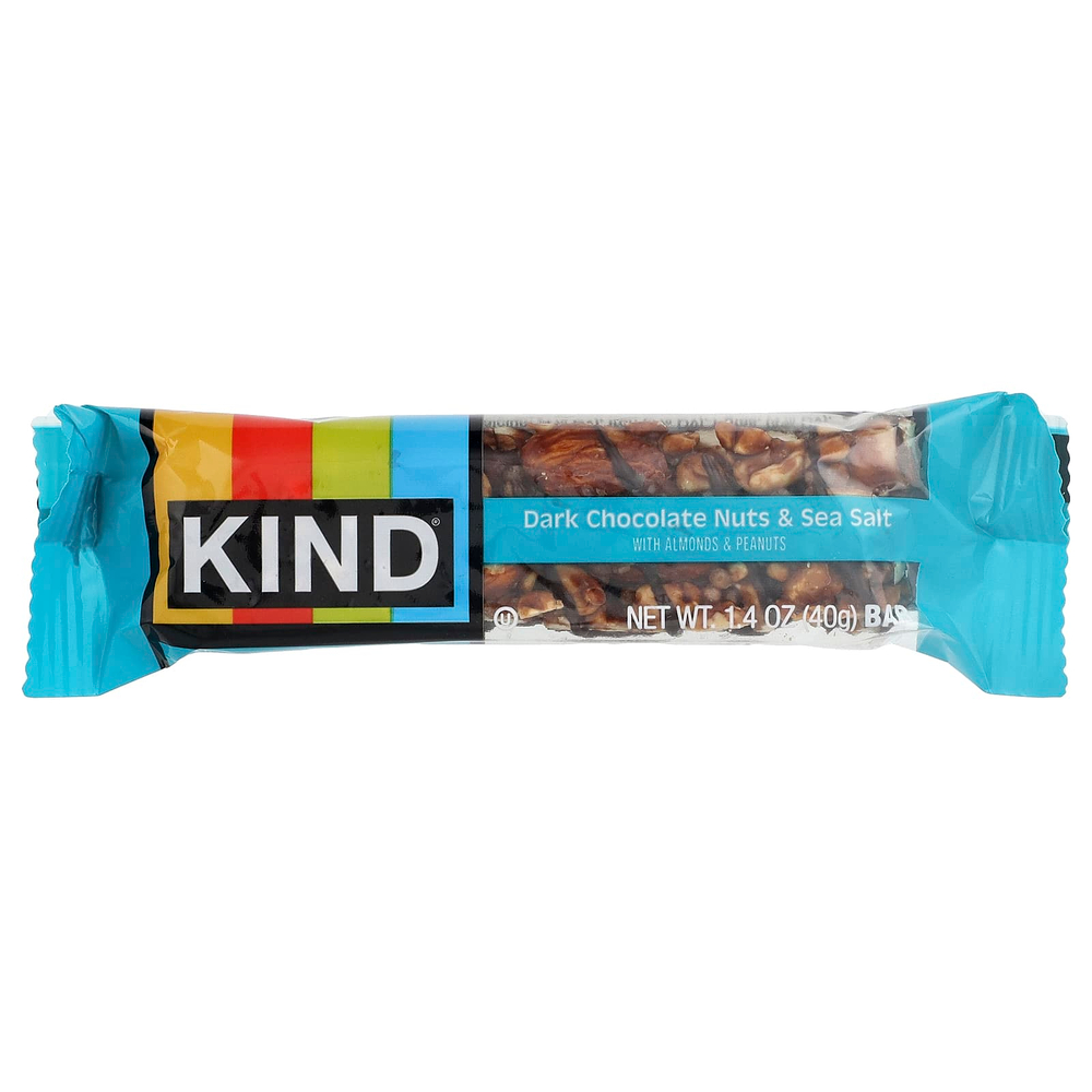 KIND Bars, Nuts & Spices, батончики из темного шоколада с орехами и морской солью, 12 батончиков по 40 г