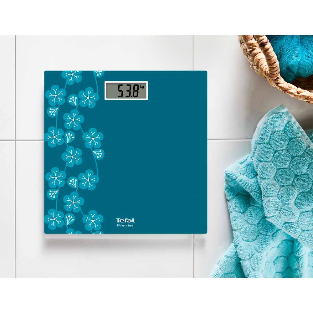 Напольные весы Tefal Premiss Blossom Blue PP1433V0