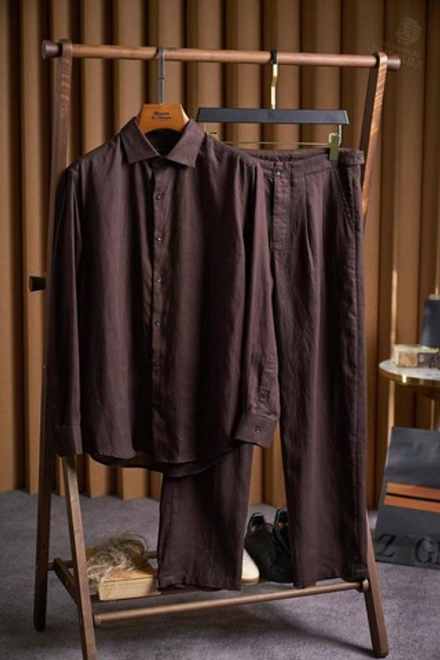 Льняной костюм Zegna