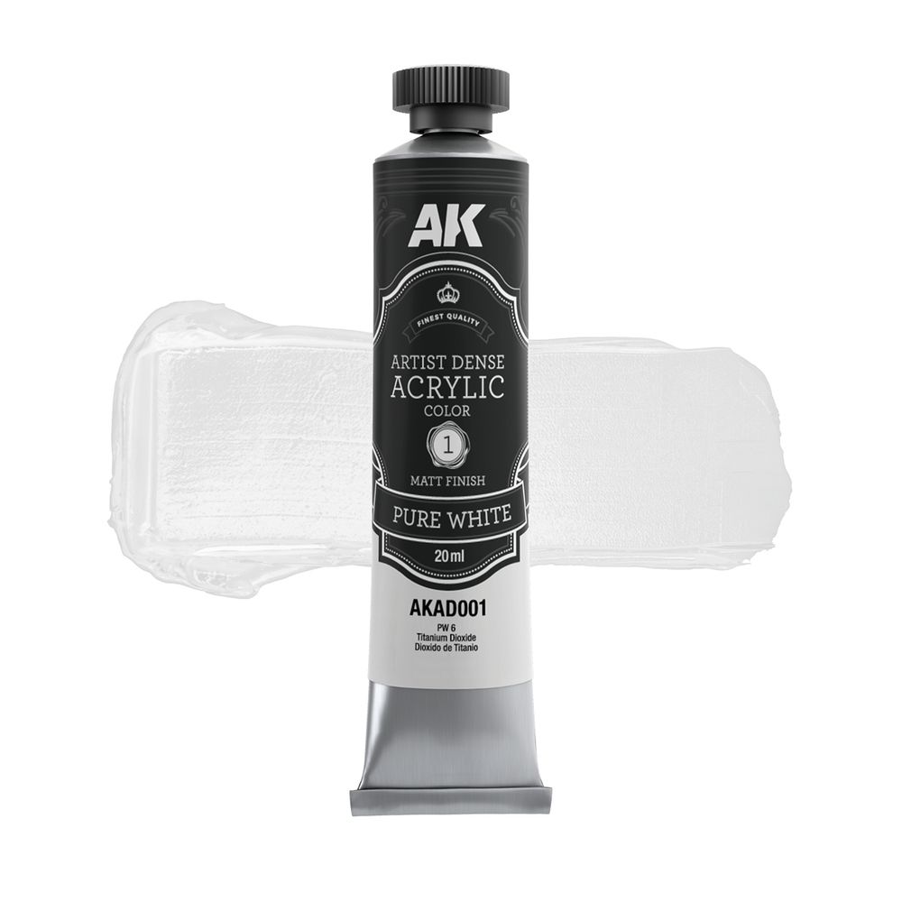 Artistic Dense Acrylic - Pure White