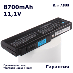 Аккумулятор iBatt 8700mAh, для X55Sv N53Jf N53SN N53Jn G60Vx M50Sr B23E M60J M50Sa B43V PRO64D G51J N53JQ PRO64 PRO64V G60J G60Jx Pro66IC G51Jx B43A X55Sr M50Vn N43SL G50VT L50VN B43F