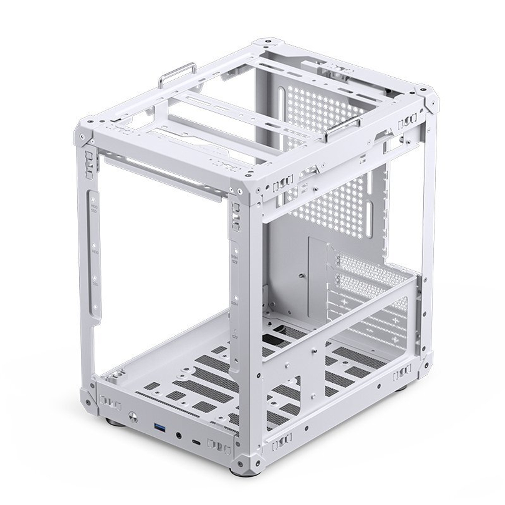 Корпус JONSBO C6-ITX, ITX, MINI-DTX, белый (без БП)
