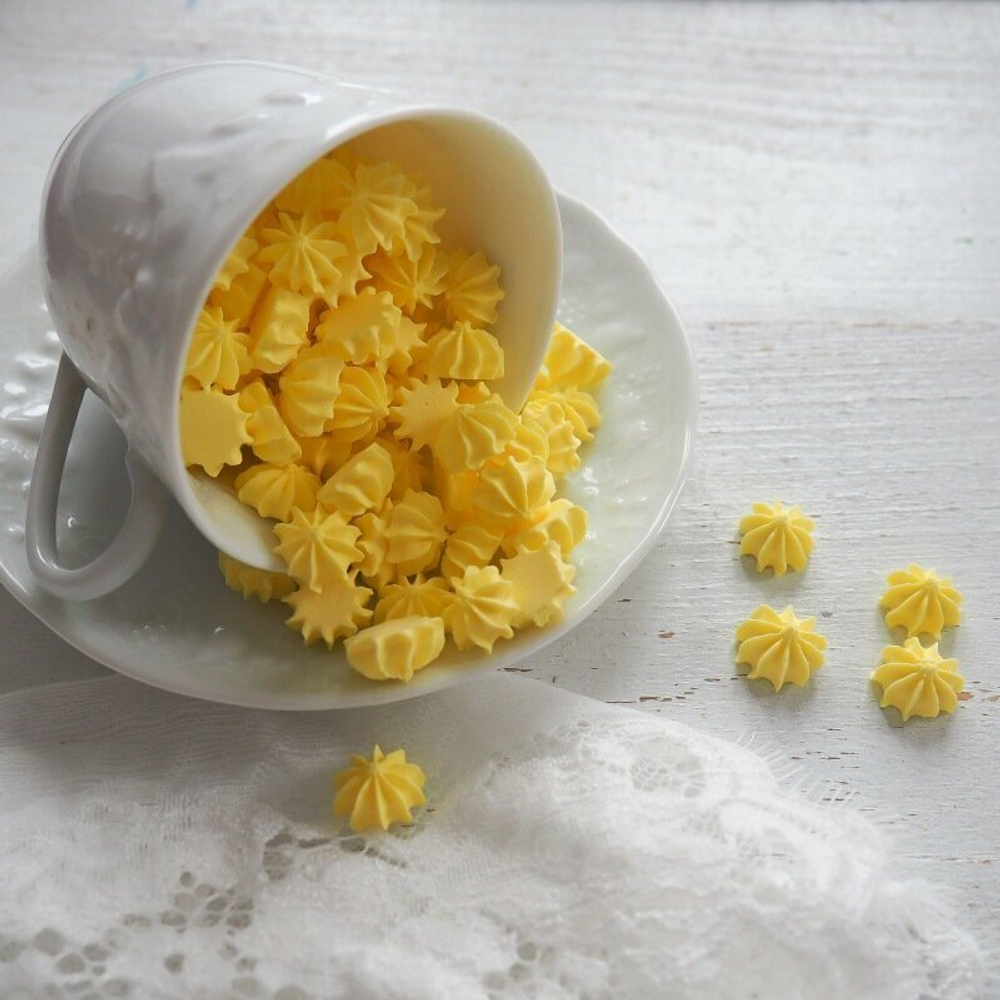 Сахарные фигурки Мини-безе желтые 40 гр.