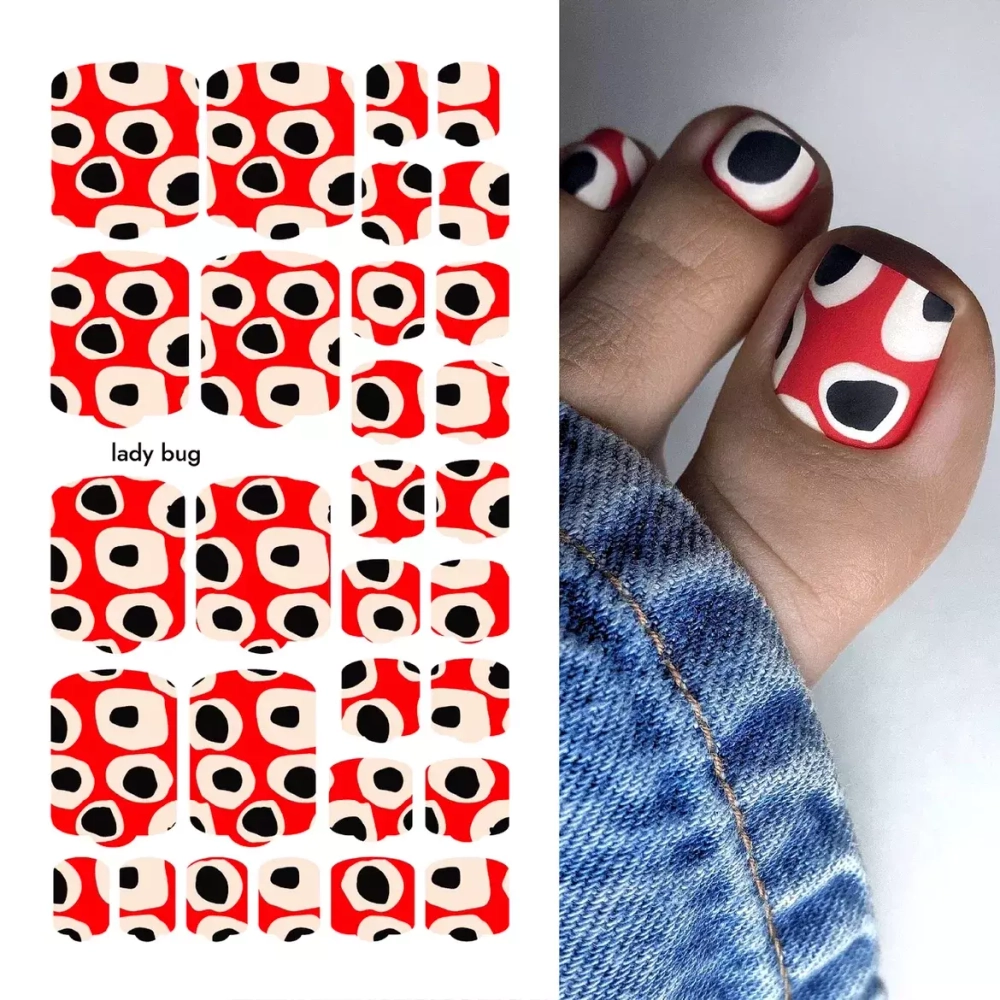 Плёнки для педикюра by provocative nails lady bag