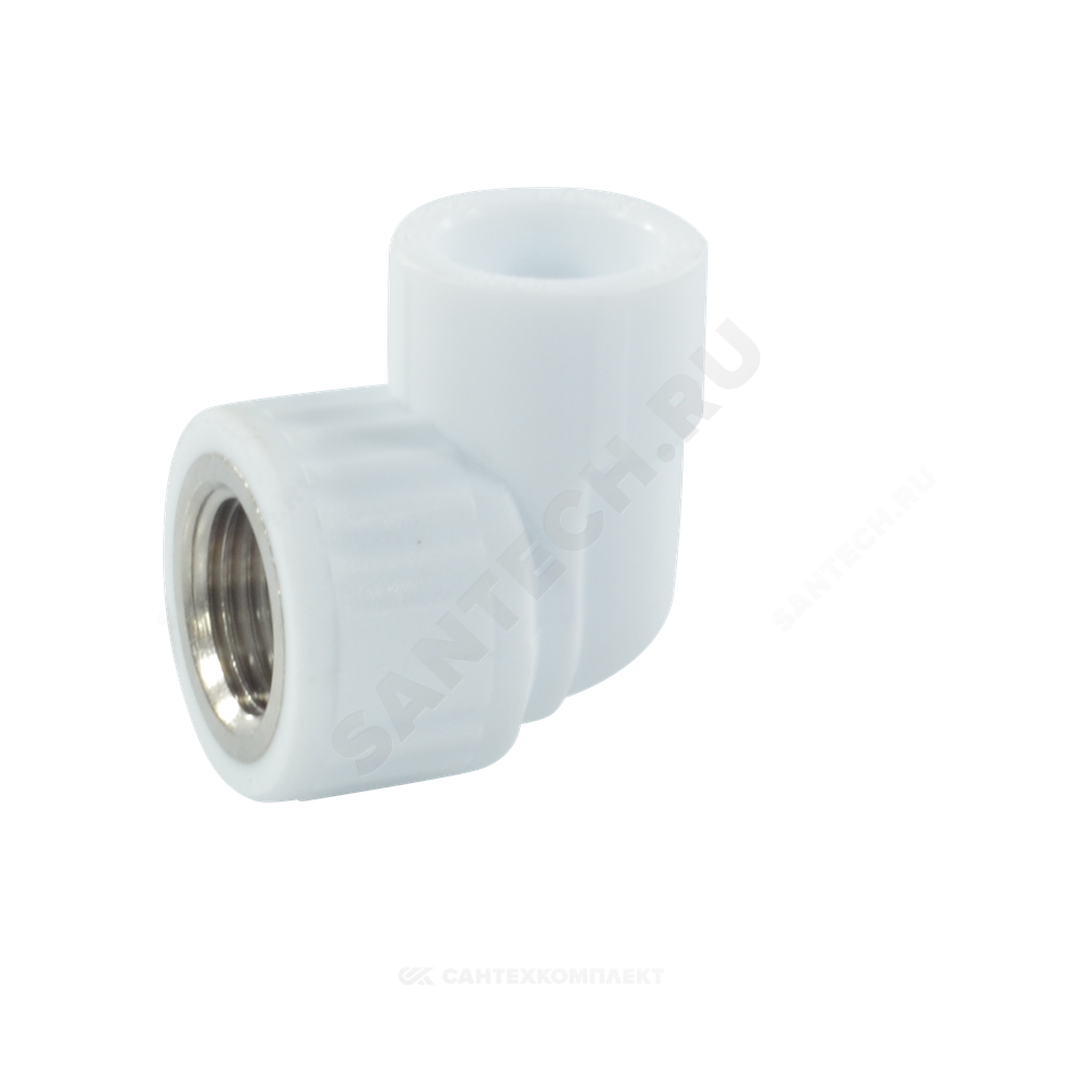 Угольник PP-R комбинированный белый Дн 32х1/2" ВР VALFEX 10125232