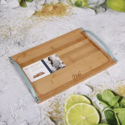 Поднос для завтрака «O'lala» 35,5*24,5*4,5см с металлическими ручками