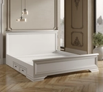 Кровать с выкатными ящиками Кентаки LOZ/180x200 Белая