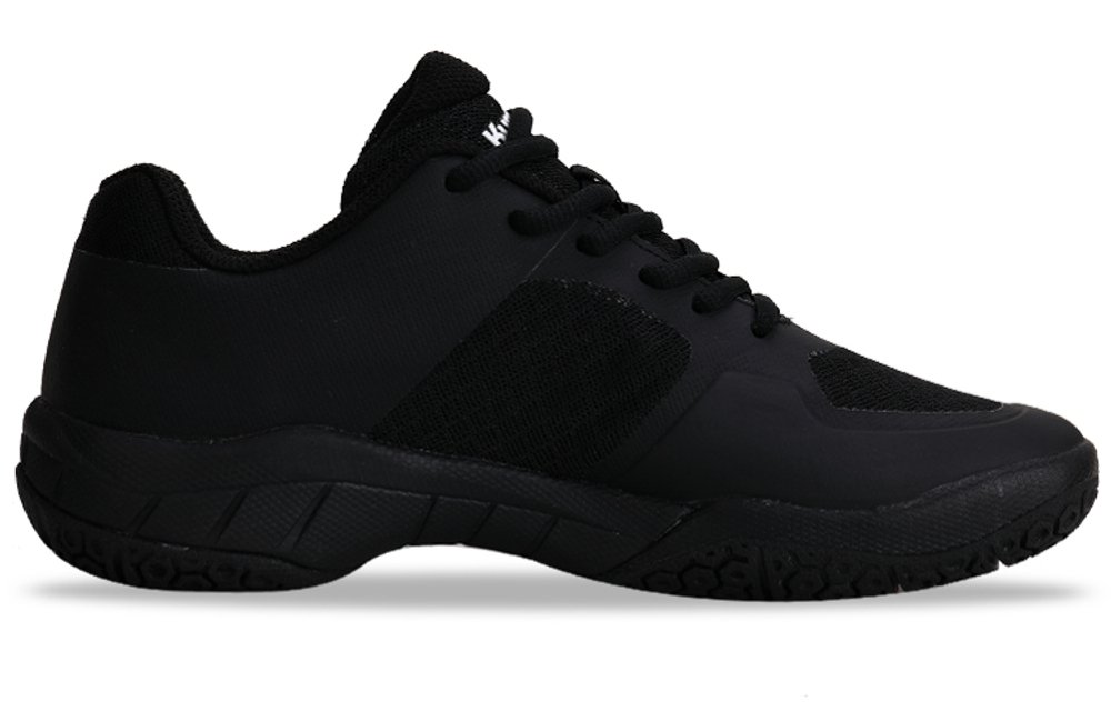 KUMPOO Textile, Synthetic Leather, TPU Cushioning Slip Resistant Breathable Coverage Support Low top Badminton Shoes