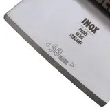 Насадка для МФИ шабер полукруг, Inox, для снятия краски и др., ширина 50 мм, длина общая 74 мм, ступенчатый Denzel — фото 6