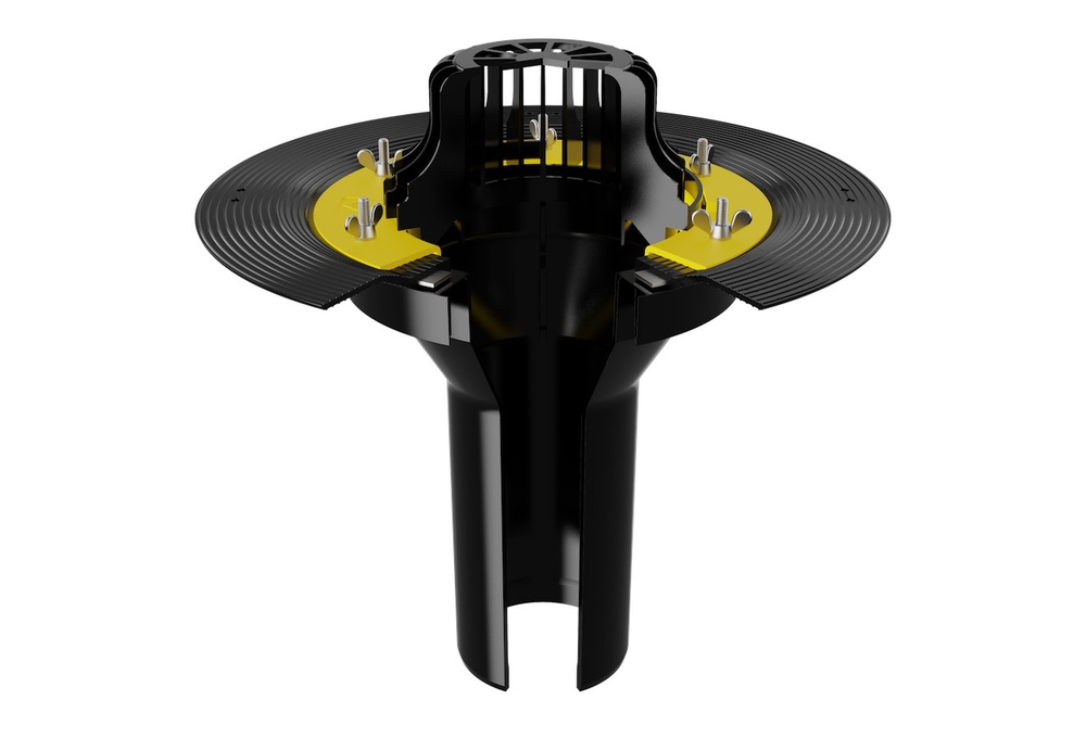Воронка кровельная обогреваемая с закладным элементом VMOPro 75x300