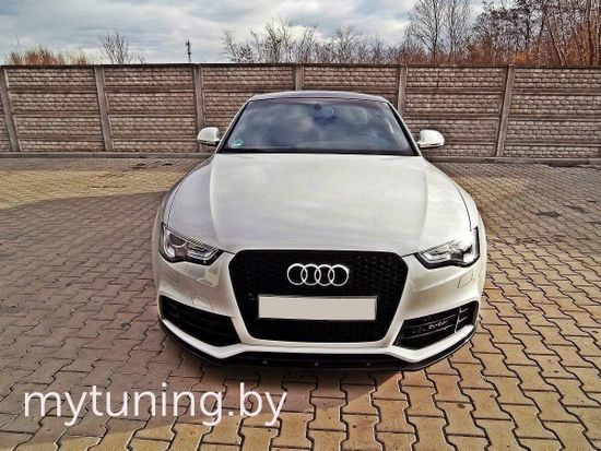 Сплиттер бампера переднего V.1 для AUDI RS5 B8 (10-15)
