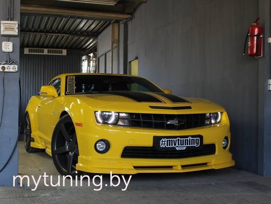 Юбка переднего бампера (цельная) для Chevrolet Camaro SS