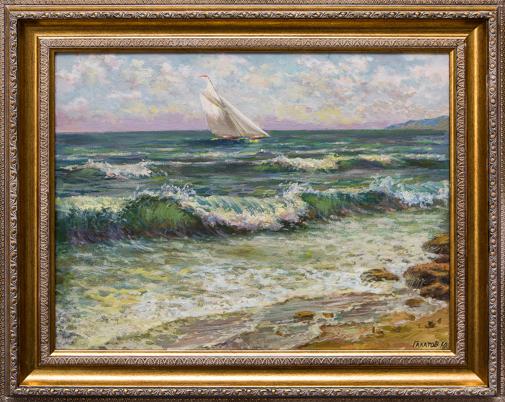 Картина маслом "Море" Галатов