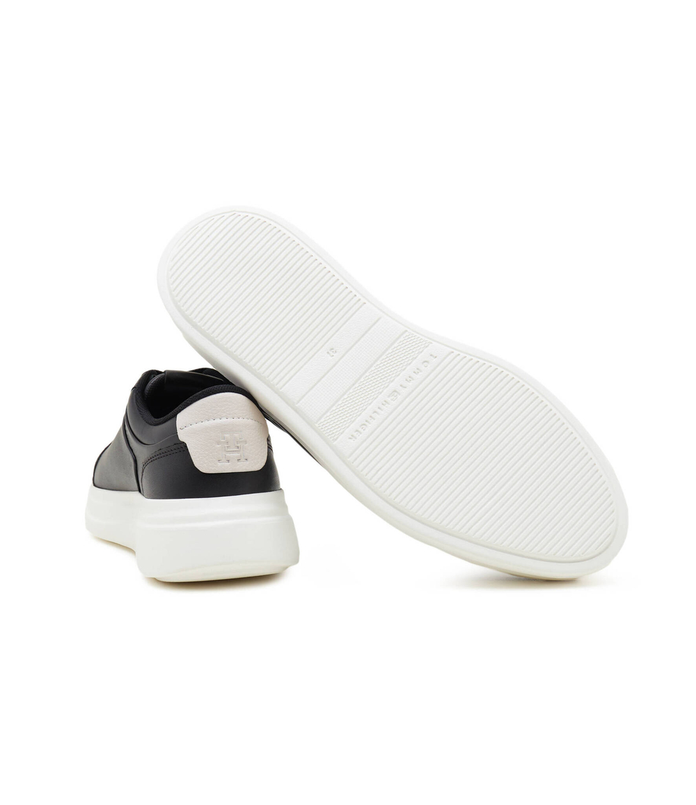 Кожаные кроссовки pointy court Tommy Hilfiger - черный(FW0FW07460)