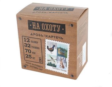 Патрон ГП 12/70 др.№ 7 БИО (32гр.) "НА ОХОТУ" (пачка 25 шт.)