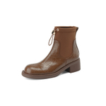 BAISHITING Cow Leather Ankle Boots 5cm Women"s