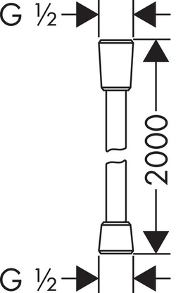Шланг для душа Hansgrohe Isiflex 200 см 28274000