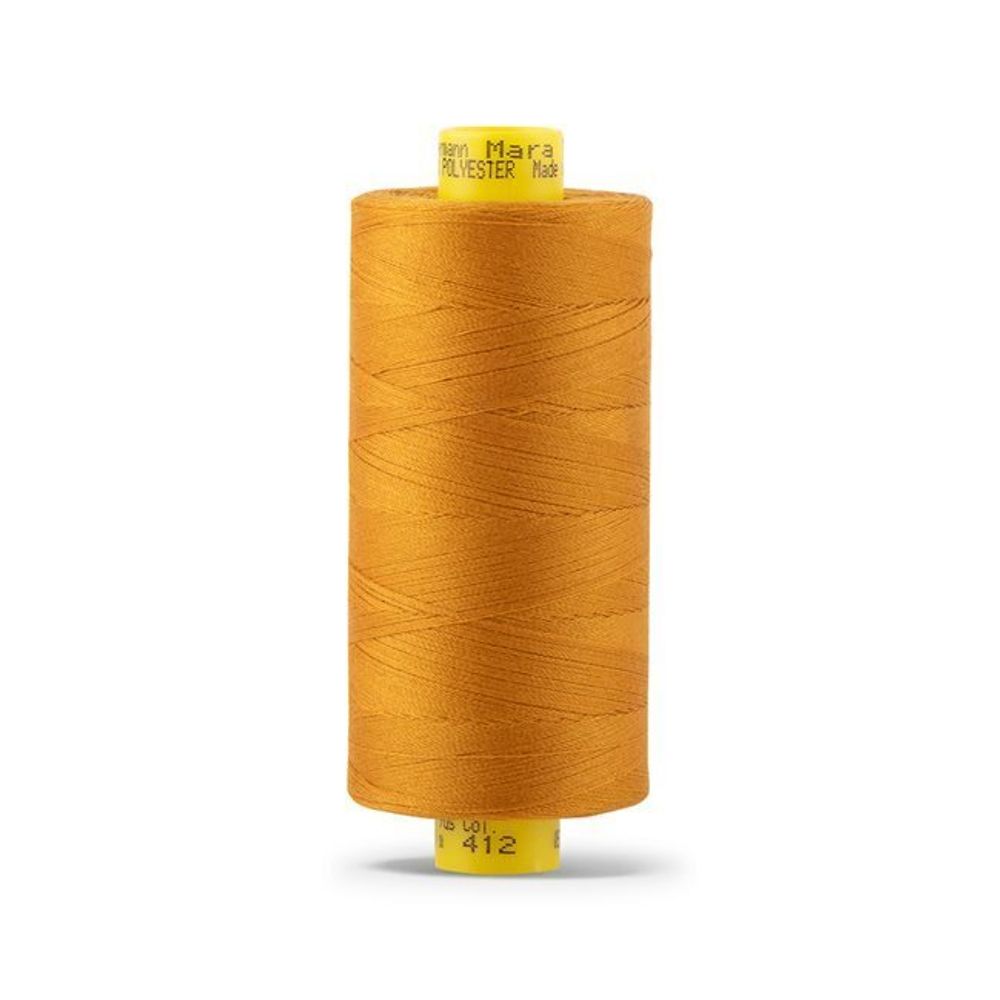 Нитка Gutermann Mara 120 (1000 метров), 1 кат., универсальная | 412 охра
