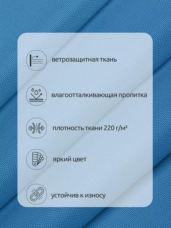 Оксфорд 600D PU1000 220 г/м², 150 см / 1 метр, ОКС.TBY600D.S066.1, S066 голубой