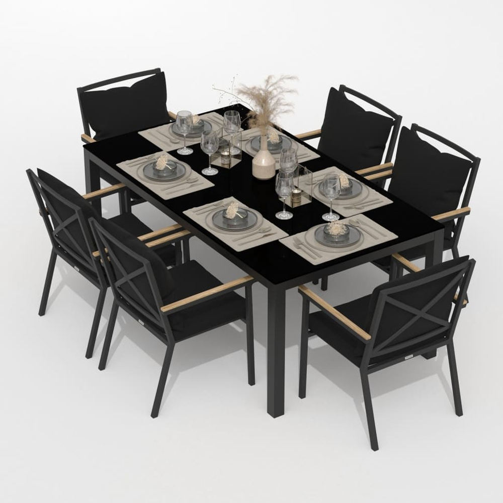 Стол обеденный Ideal Patio КАНА карбон 180x90