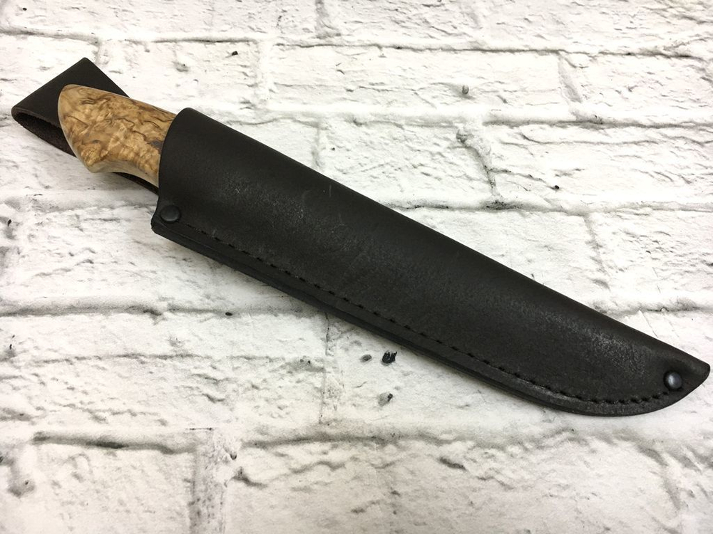 Нож Лиман K340, стабилизированная карельская береза