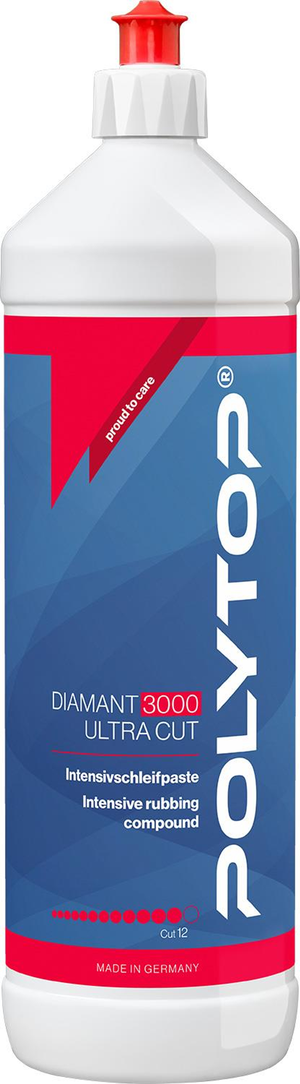 POLYTOP Diamant 3000 Ultra Cut - Абразивная полировальная паста (P1500), 1L