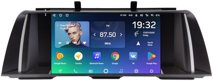 Магнитола для BMW 5-серия F10 2012-2016 NBT - Teyes CC2 PLUS монитор 9" QLED, Android 10, Быстрая, SIM-слот