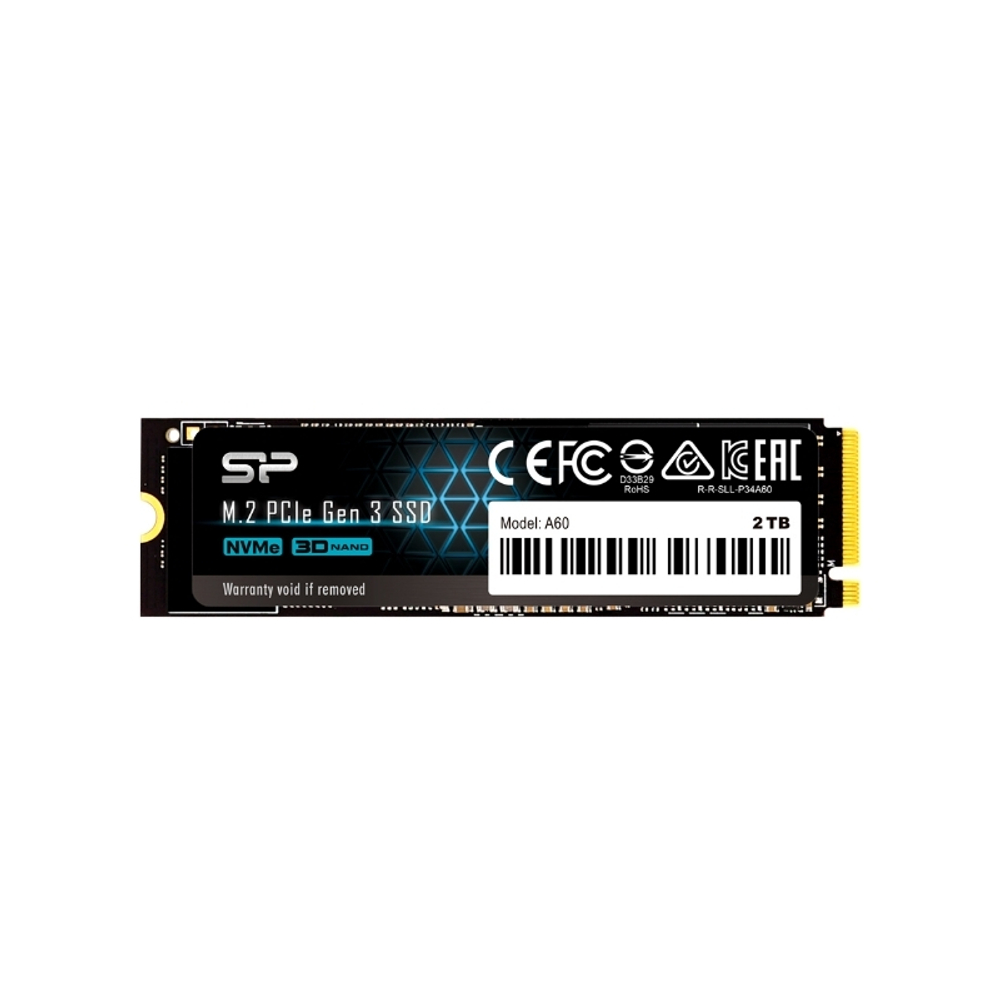 Твердотельный диск 512GB Silicon Power P34A60, M.2 2280, PCI-E 3x4 [R/W - 2200/1600 MB/s]
