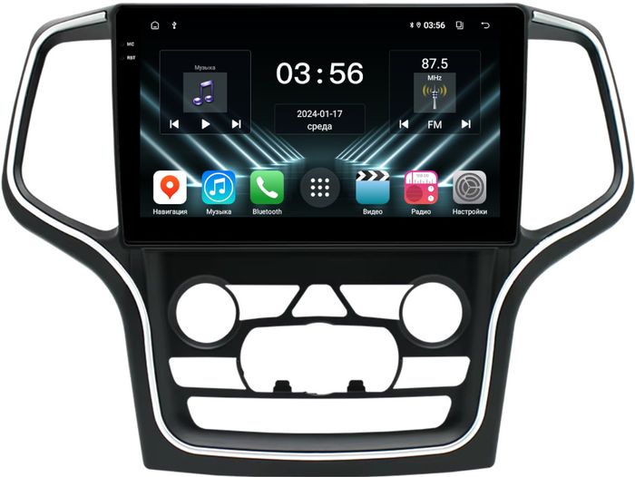 Магнитола для Jeep Grand Cherokee WK2 2013-2021 (ШГУ 8.4") - FarCar S280 монитор 10.36" IPS на Android 13, CarPlay