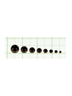 Шарики вольфрам с прорезью для монтажа рыболовных оснасток Black Nikel 0.75г