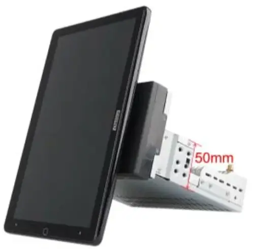 1DIN магнитола с поворотным экраном 10.1" - Kuberg OL-1035-D на Android 10, Быстрая, CarPlay, 4G SIM-слот