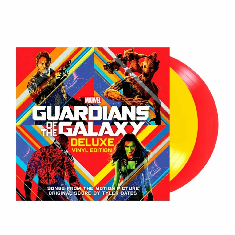 OST - Guardians Of The Galaxy 1 - Deluxe, Walmart Exclusive, Red & Yellow 2LP