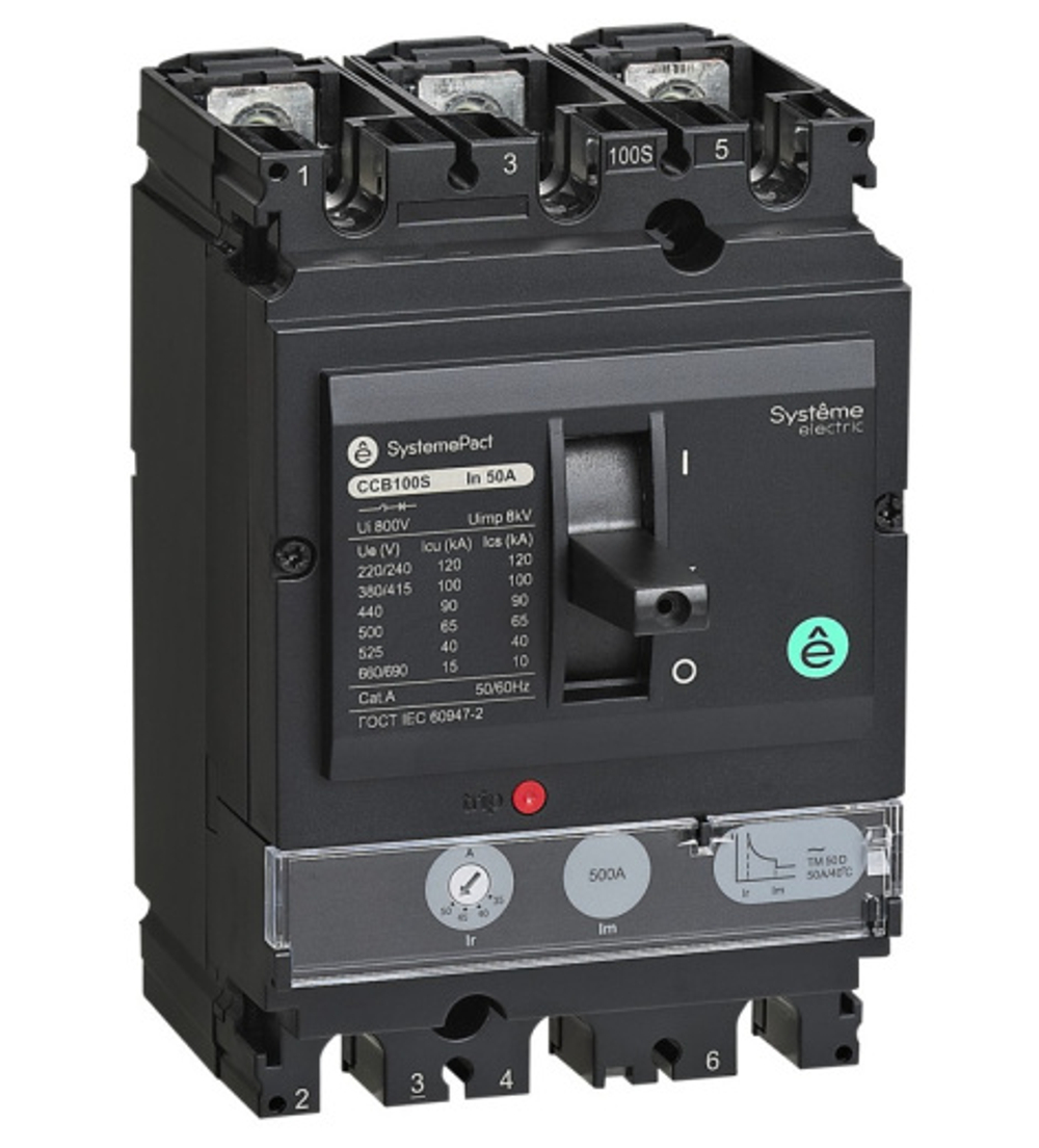 Автоматический выключатель в литом корпусе Systeme Electric SPC100F032L3DF