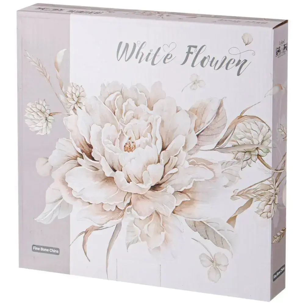 Набор тарелок обеденных 2шт, 25,5см «WHITE FLOWER»