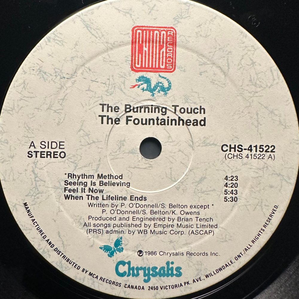 The Fountainhead - The Burning Touch (Канада 1986г.)