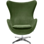 Кресло Bradex Home EGG STYLE CHAIR зеленый, искусственная замша