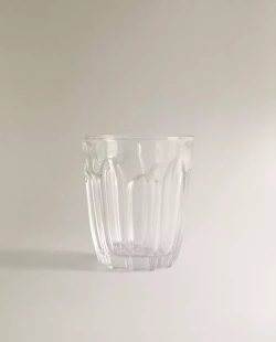 ZARA HOME СТАКАН ДЛЯ КОФЕ С РЕЛЬЕФНЫМ УЗОРОМ, ПРОЗРАЧНЫЙ