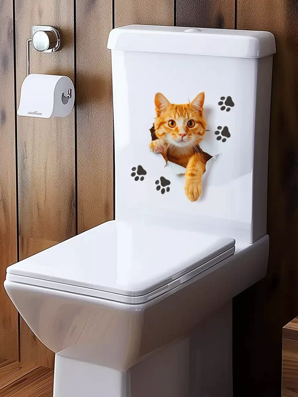 Наклейка с котиком интерьерная