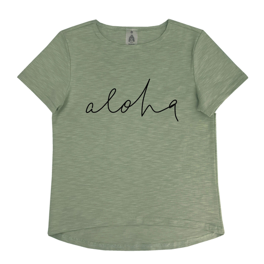 Футболка "Aloha" хаки (взрослые и детские)