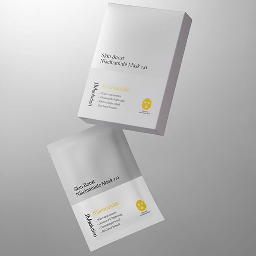 JMsolution Тканевая маска-бустер с ниацинамидом Skin Boost Niacinamide Mask 1.0