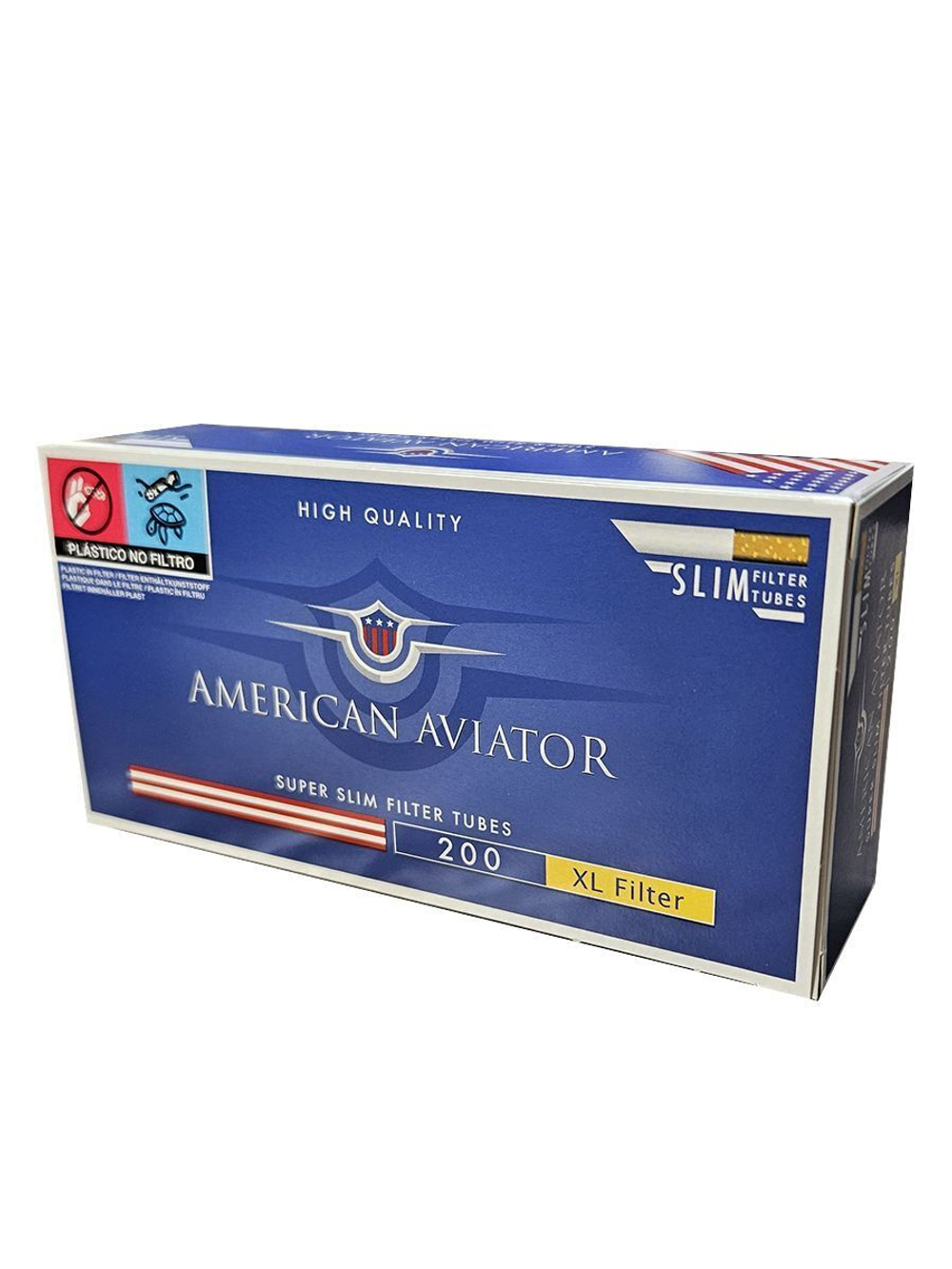Гильзы для сигарет "American Aviator" Slim XL 24мм Orange 200шт