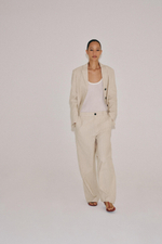 БЛЕЙЗЕР В ПОЛОСКУ ИЗ ЛЬНА — ZW COLLECTION — ZARA