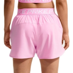 Женские Шорты теннисные Nike Pro Dri-Fit Mid Rise Brief Lined 3in Woven - pink rise/white