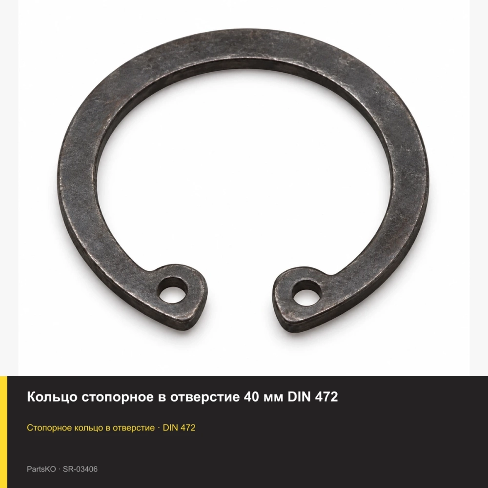Кольцо стопорное в отверстие 40 мм DIN 472