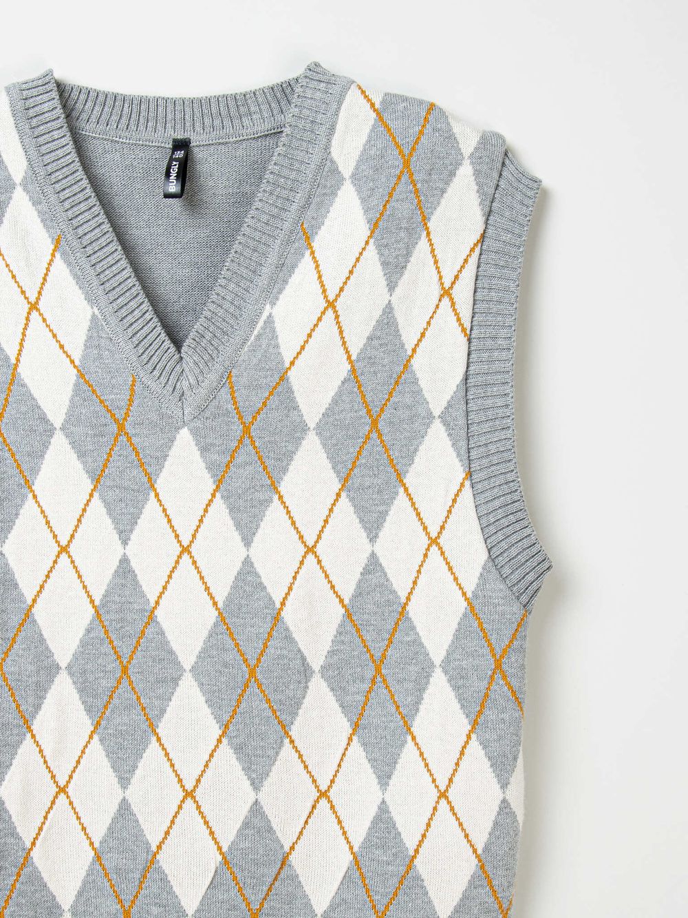 Жилет оверсайз вязаный "Ромбы" 7+